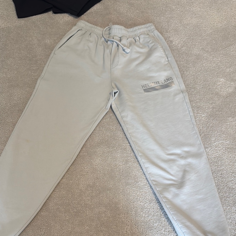 Helmut Lang Soft Gray Joggers